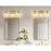 Z-Lite Joliet 3 Light Vanity, Burnished Brass/Clear