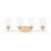 Z-Lite Joliet 4 Light Vanity, Burnished Brass/Clear