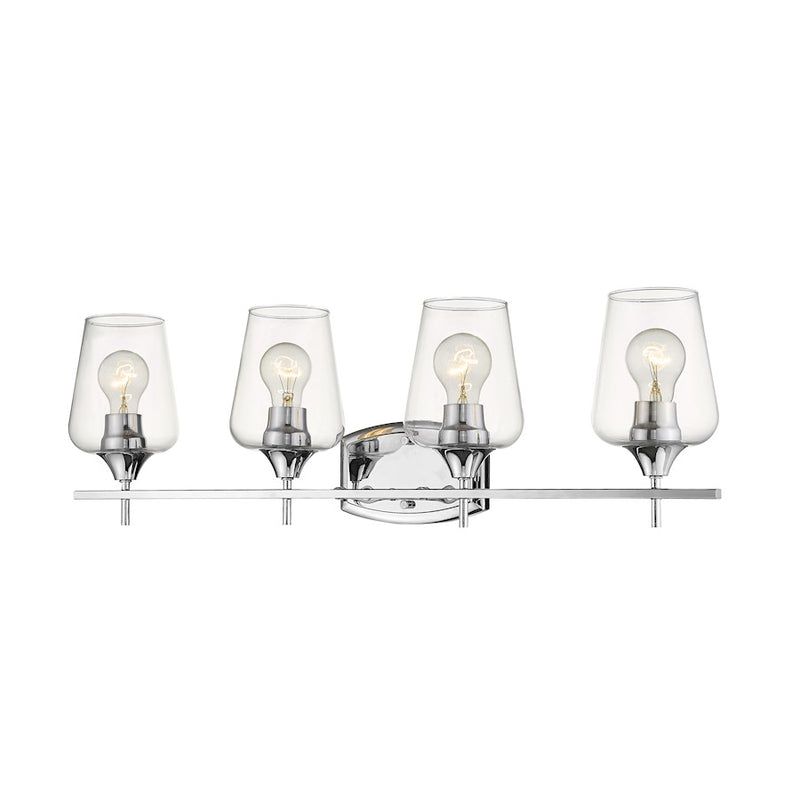 Z-Lite Joliet 4 Light Vanity, Chrome - 473-4V-CH