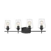 Z-Lite Joliet 4 Light Vanity, Matte Black - 473-4V-MB
