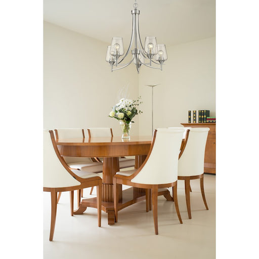 Z-Lite Joliet 5 Light Chandelier, Brushed Nickel