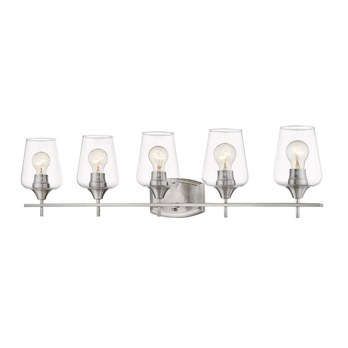 Z-Lite Joliet 5 Light Vanity, Brushed Nickel - 473-5V-BN