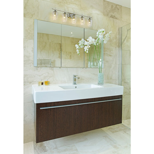 Z-Lite Joliet 5 Light Vanity, Brushed Nickel