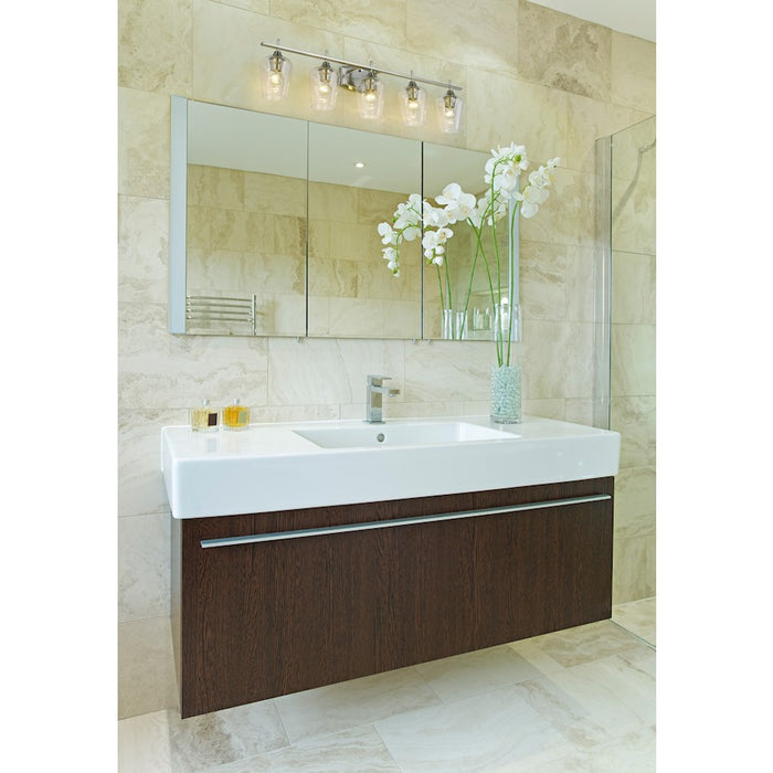 Z-Lite Joliet 5 Light Vanity, Brushed Nickel