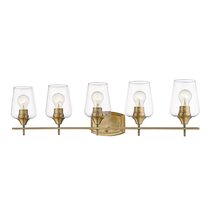 Z-Lite Joliet 5 Light Vanity, Olde Brass - 473-5V-OBR