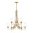 Z-Lite Joliet 9 Light Chandelier, Burnished Brass/Clear - 473-9BBR