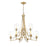 Z-Lite Joliet 9 Light Chandelier, Burnished Brass/Clear