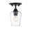 Z-Lite Joliet 1 Light Flush Mount, Matte Black - 473F1-MB