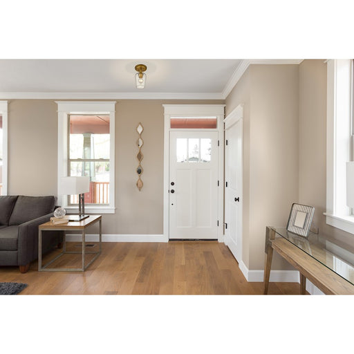 Z-Lite Joliet 1 Light Flush Mount, Olde Brass