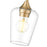 Z-Lite Joliet 1 Light 6" Pendant, Burnished Brass/Clear