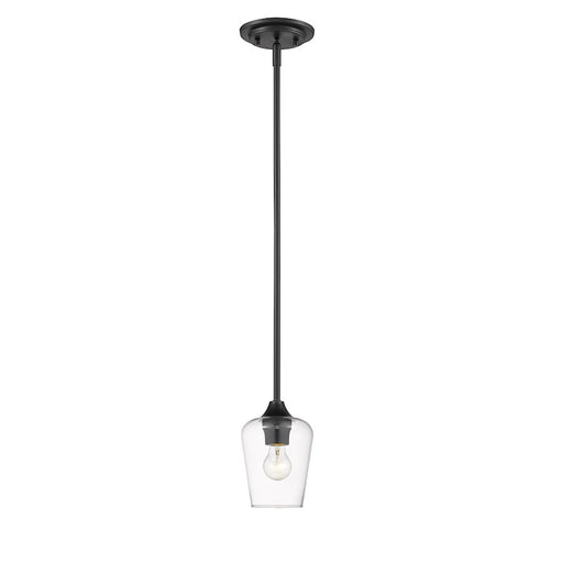 Z-Lite Joliet 1 Light Mini Pendant, Matte Black - 473MP-MB