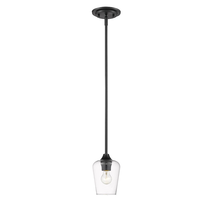 Z-Lite Joliet 1 Light Mini Pendant, Matte Black - 473MP-MB