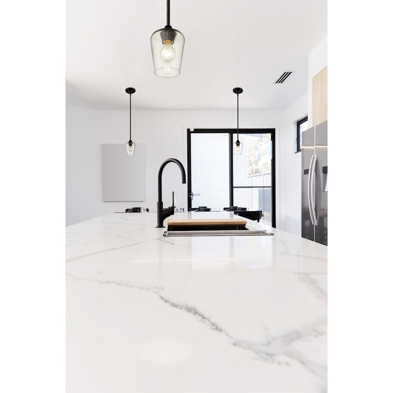 Z-Lite Joliet 1 Light Mini Pendant, Matte Black