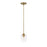 Z-Lite Joliet 1 Light Mini Pendant, Olde Brass - 473MP-OBR