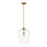 Z-Lite Joliet 1 Light 16.25" Pendant, Olde Brass/Clear