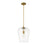 Z-Lite Joliet 1 Light 16.25" Pendant, Olde Brass/Clear