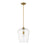 Z-Lite Joliet 1 Light 16.25" Pendant, Olde Brass/Clear