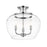 Z-Lite Joliet 3 Light Semi Flush Mount in Chrome/Clear