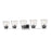 Z-Lite Jackson 5 Light Vanity, Chrome/Matte Black - 474-5V-CH-MB