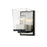 Z-Lite Bleeker Street 1- Light Wall Sconce, Black/Brushed Nickel - 475-1S-MB-BN