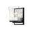 Z-Lite Bleeker Street 1 Light Wall Sconce, Matte Black/Chrome - 475-1S-MB-CH