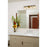 Z-Lite Bleeker Street 4 Light Vanity, Matte Black/Olde Brass