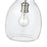 Z-Lite Bella 1 Light 11" Mini Pendant, Black/Nickel/Clear