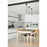 Z-Lite Bella 1 Light 11" Mini Pendant, Black/Brass/Clear