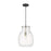 Z-Lite Bella 1 Light Pendant, Matte Black/Brushed Nickel - 476P-MB-BN