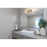 Z-Lite Parsons 2 Light Vanity, Matte Black/Brushed Nickel/Clear