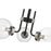Z-Lite Parsons 3 Light 14" Semi Flush, Black/Nickel/Clear