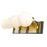 Z-Lite Parsons 4 Light Vanity, Matte Black/Olde Brass/Opal