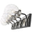 Z-Lite Parsons 5 Light Vanity, Matte Black/Brushed Nickel/Clear
