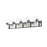 Z-Lite Parsons 5 Light Vanity, Matte Black/Brushed Nickel/Clear