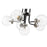 Z-Lite Parsons 6 Light Chandelier, Matte Black/Brushed Nickel/Clear