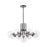 Z-Lite Parsons 9 Light Chandelier, Black/Brushed Nickel/Clear