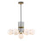 Z-Lite Parsons 9 Light 97.75" Chandelier, Black/Olde Brass/Opal