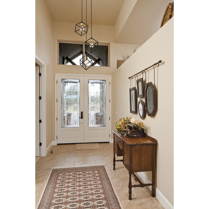 Z-Lite Vertical 3 Light 11" Pendant, Bronze/Olde Brass -478-3BRZ-OBR
