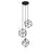 Z-Lite Vertical 3 Light 11" Pendant, Matte Black/Brushed Nickel -478-3MB-BN
