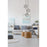 Z-Lite Vertical 3 Light 11" Pendant, Matte Black/Brushed Nickel -478-3MB-BN