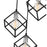 Z-Lite Vertical 3 Light 11" Pendant, Matte Black/Brushed Nickel -478-3MB-BN