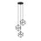 Z-Lite Vertical 3 Light 11" Pendant, Matte Black/Brushed Nickel -478-3MB-BN