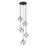 Z-Lite Vertical 5 Light 11" Pendant, Bronze/Olde Brass -478-5BRZ-OBR