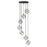 Z-Lite Vertical 7 Light 11" Pendant, Bronze/Olde Brass -478-7BRZ-OBR