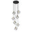 Z-Lite Vertical 7 Light 11" Pendant, Bronze/Olde Brass -478-7BRZ-OBR