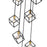 Z-Lite Vertical 7 Light 11" Pendant, Bronze/Olde Brass -478-7BRZ-OBR