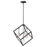 Z-Lite Vertical 4 Light 25.75" Pendant, Matte Black/Brushed Nickel -478P24-MB-BN