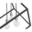 Z-Lite Vertical 4 Light 25.75" Pendant, Matte Black/Brushed Nickel -478P24-MB-BN