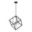 Z-Lite Vertical 4 Light 25.75" Pendant, Matte Black/Brushed Nickel -478P24-MB-BN
