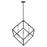 Z-Lite Vertical 4 Light 36.5" Pendant, Matte Black/Brushed Nickel -478P34-MB-BN